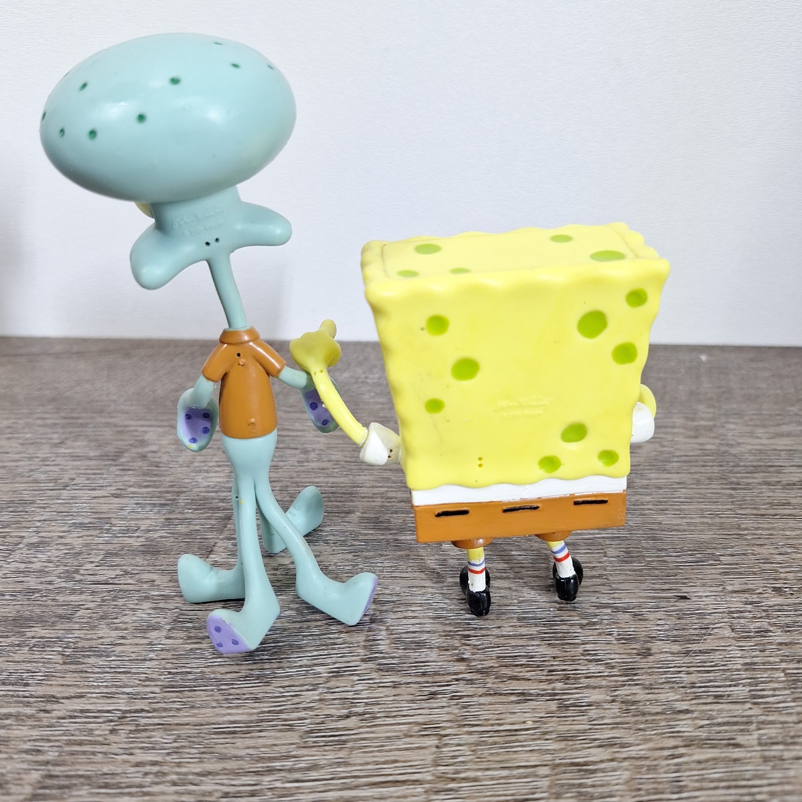 SpongeBob Squarepants & Squidward Viacom Hillenberg Vintage 2001 PVC Figure
