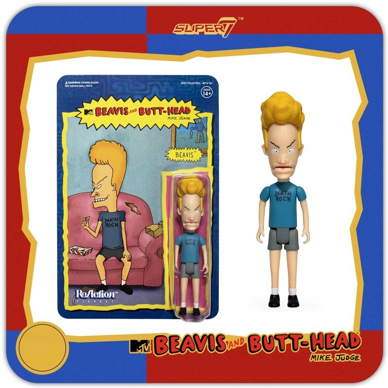 1PCS Super7 Beavis and Butt-Head Re Series 3.7&Prime; Action Figure Collectible