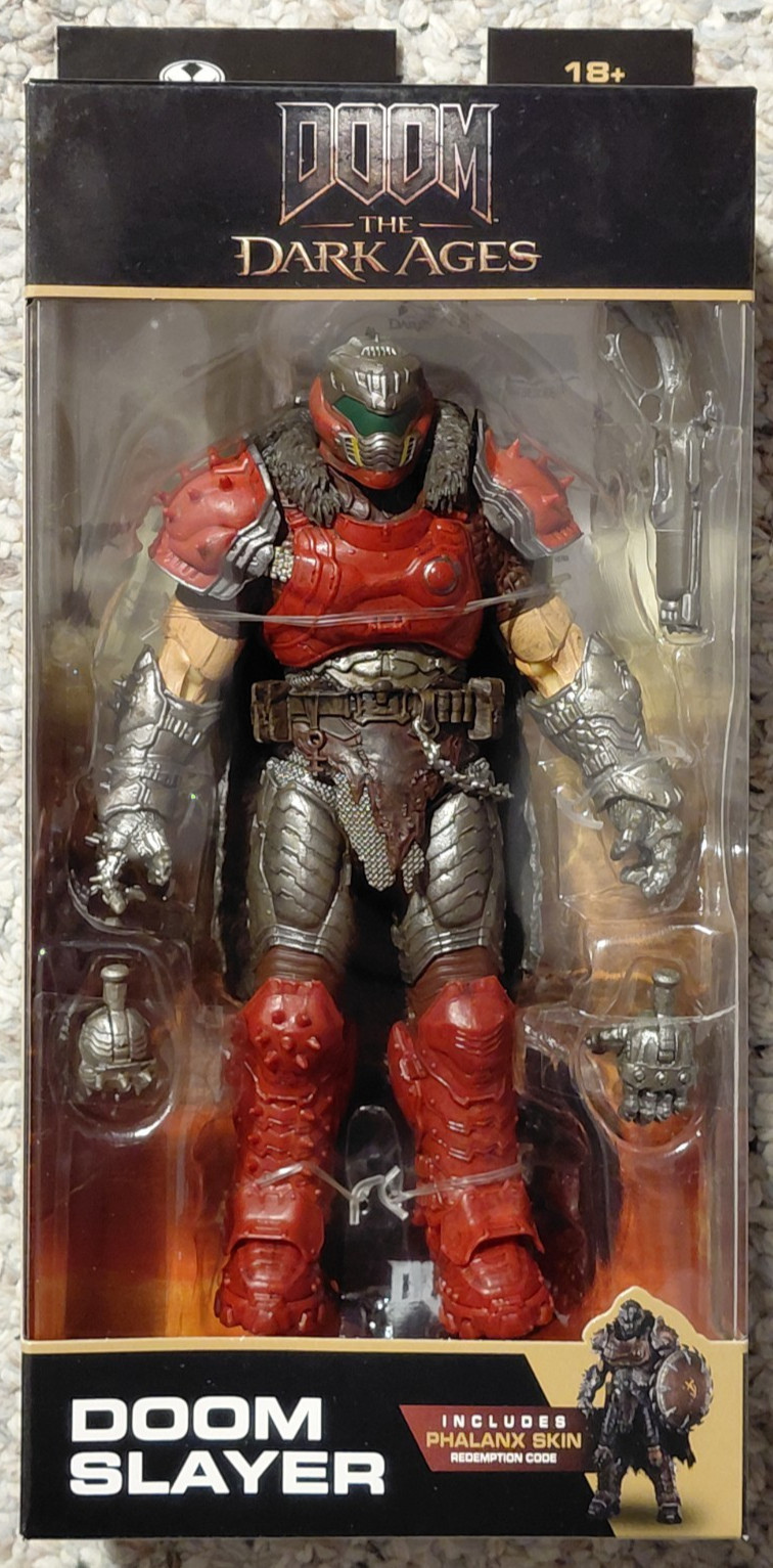 McFarlane Toys Doom The Dark Ages Doom Slayer MIB w/Phalanx Skin Code