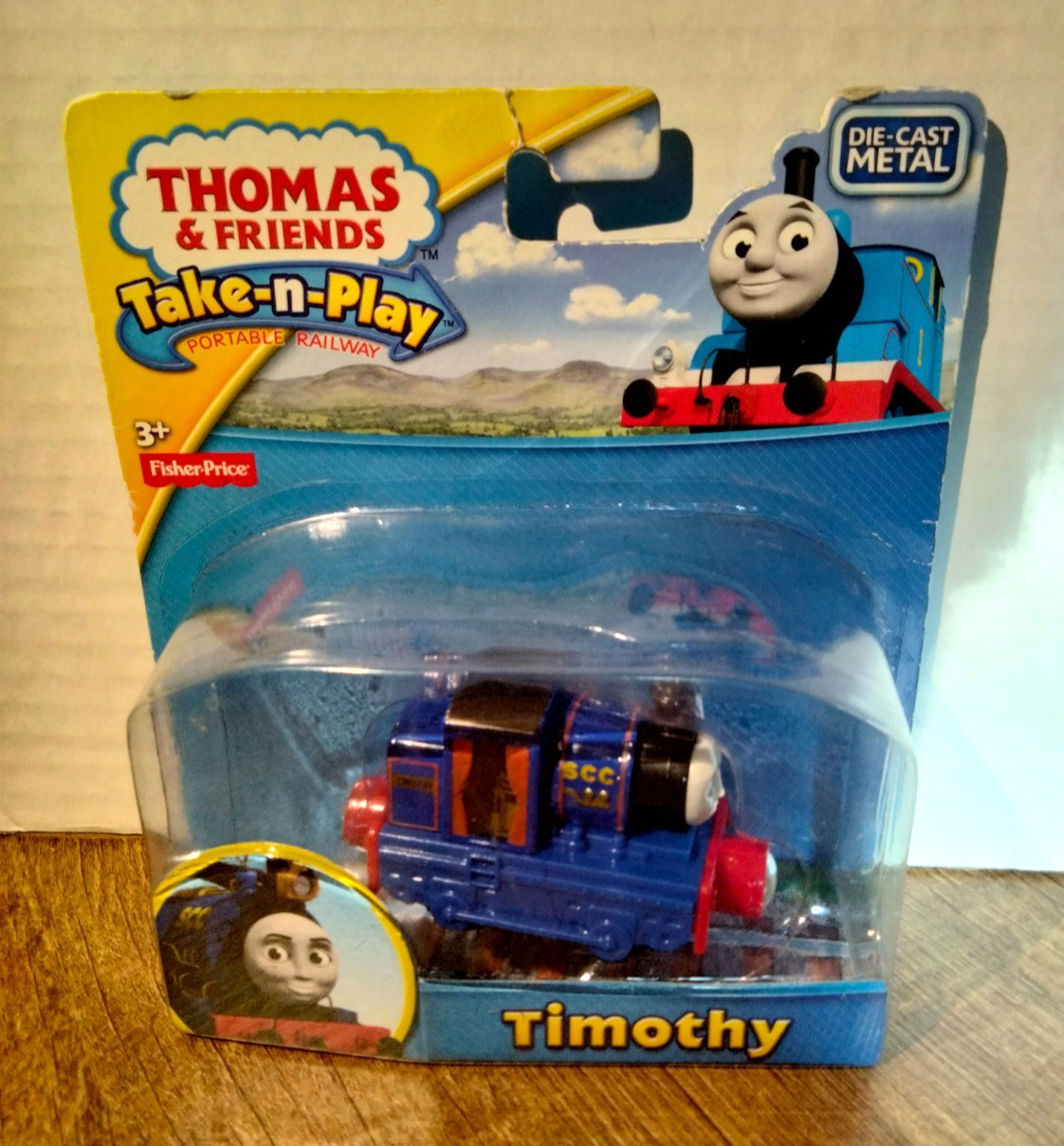 THOMAS & FRIENDS TAKE-N-PLAY PORTABLE RAILWAY « TIMOTHY » ENGINE – DIE CAST – NEW