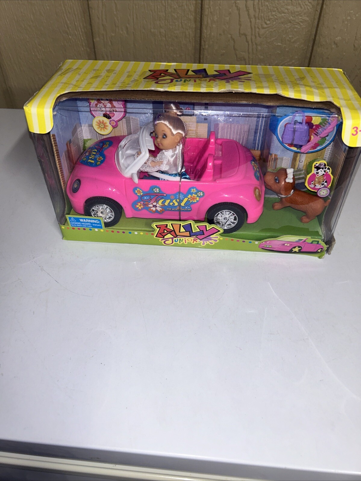 Ally Junior Ally Doll With 8” Car And Accessories NIB Arcady