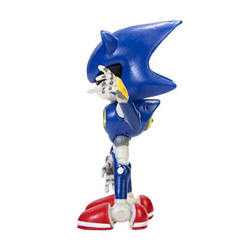 Small Blue Sonic Toy Figure Articulated Collectible for Ages 3 and Up