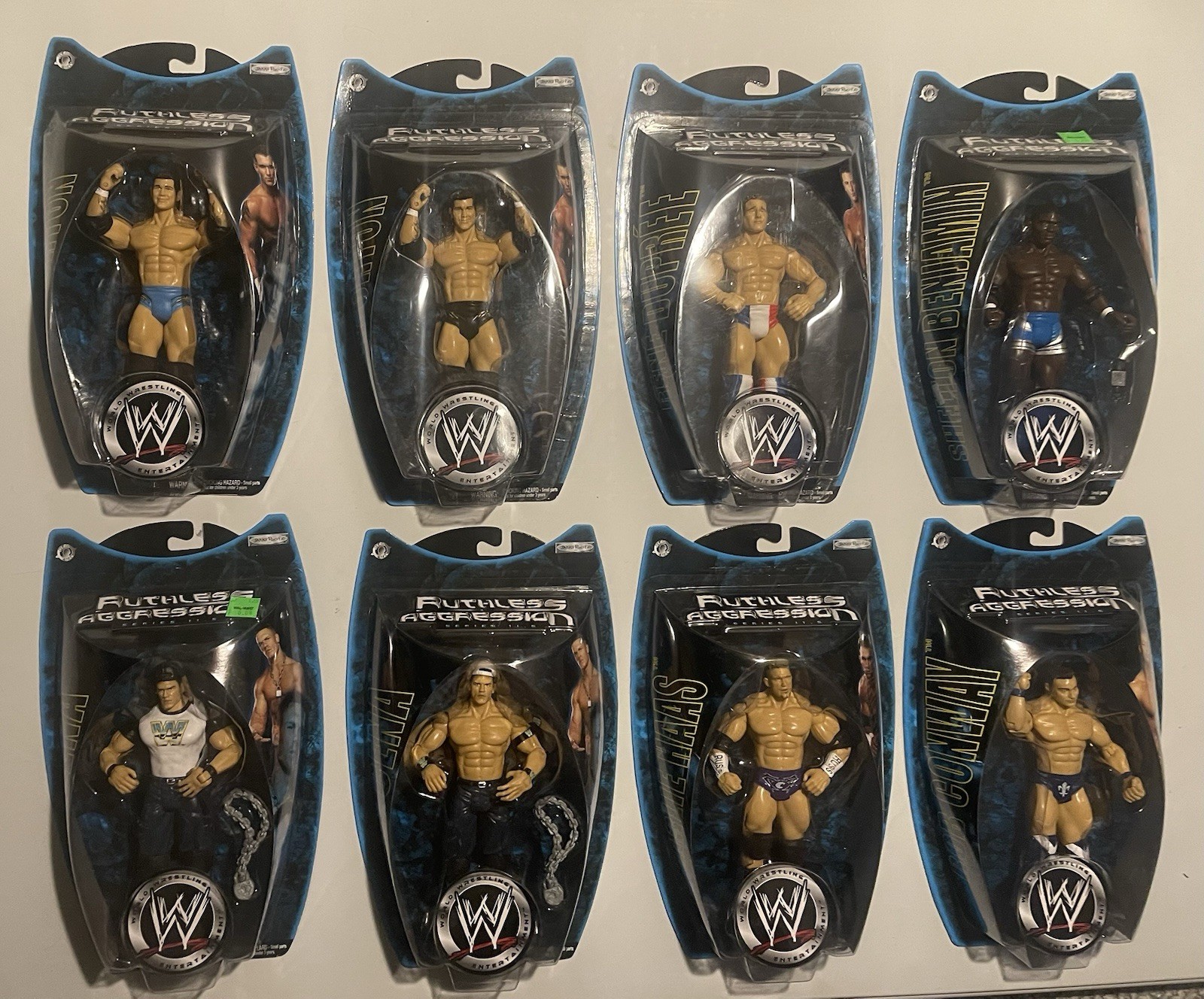 2004 Jakks Ruthless Aggression Complete Set of 8