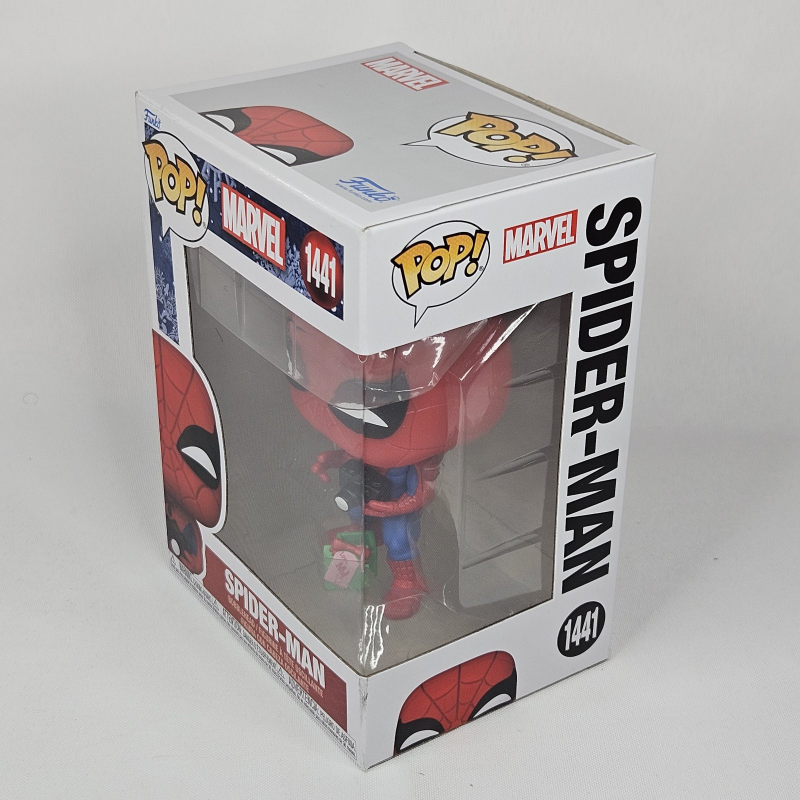 Funko Pop Marvel MCU Holiday Spider-man 1441 Bobblehead w/Protector