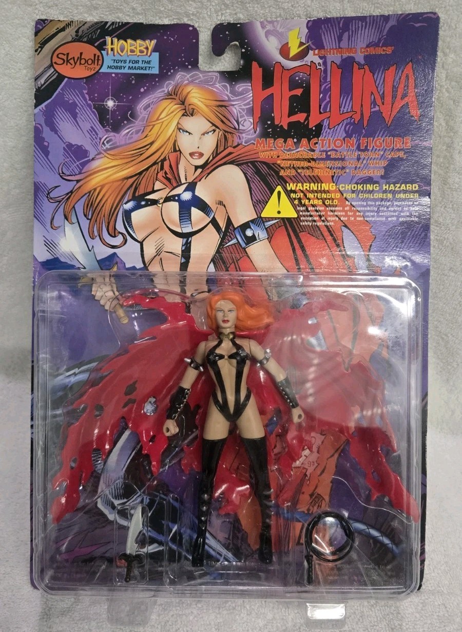 « Hellina » Action Figure, [ 1997 Lightning Comics Skybolt Toyz 6&Prime;