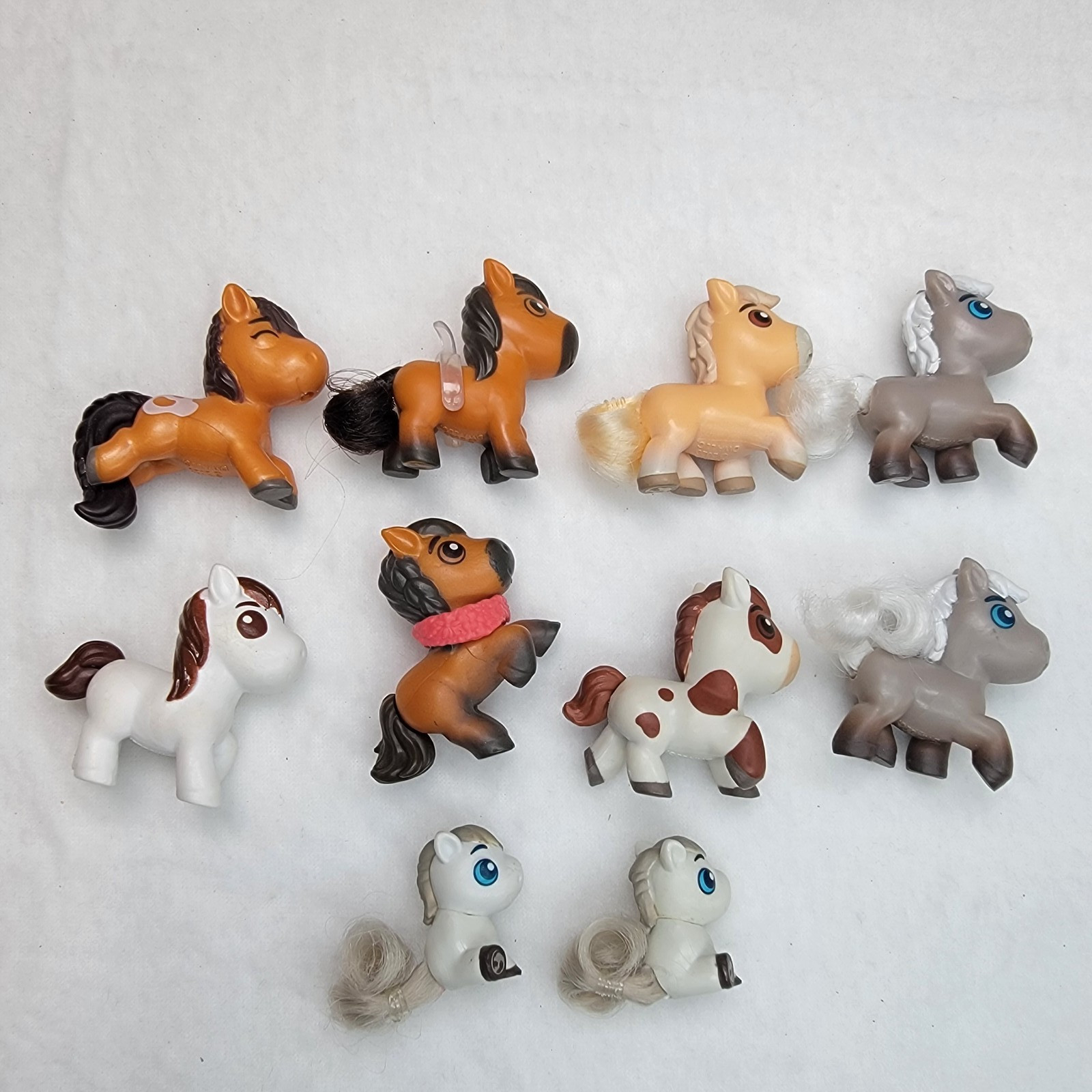 Lot Of 11 Dream Works Spirit Untamed Horses Minis