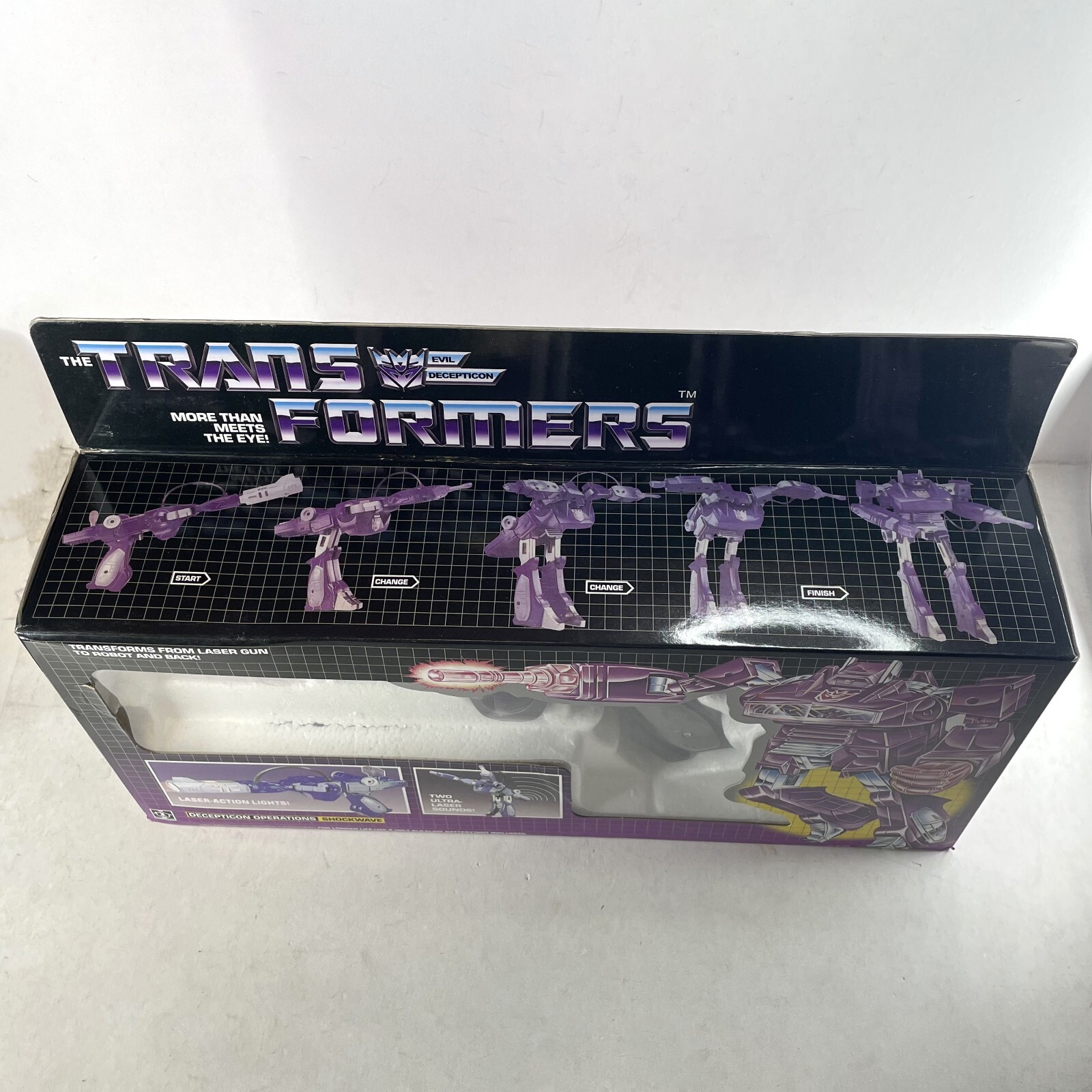 Transformers G1 Shockwave Shockblast Decepticon Transforming Figure Toy NEW BOX