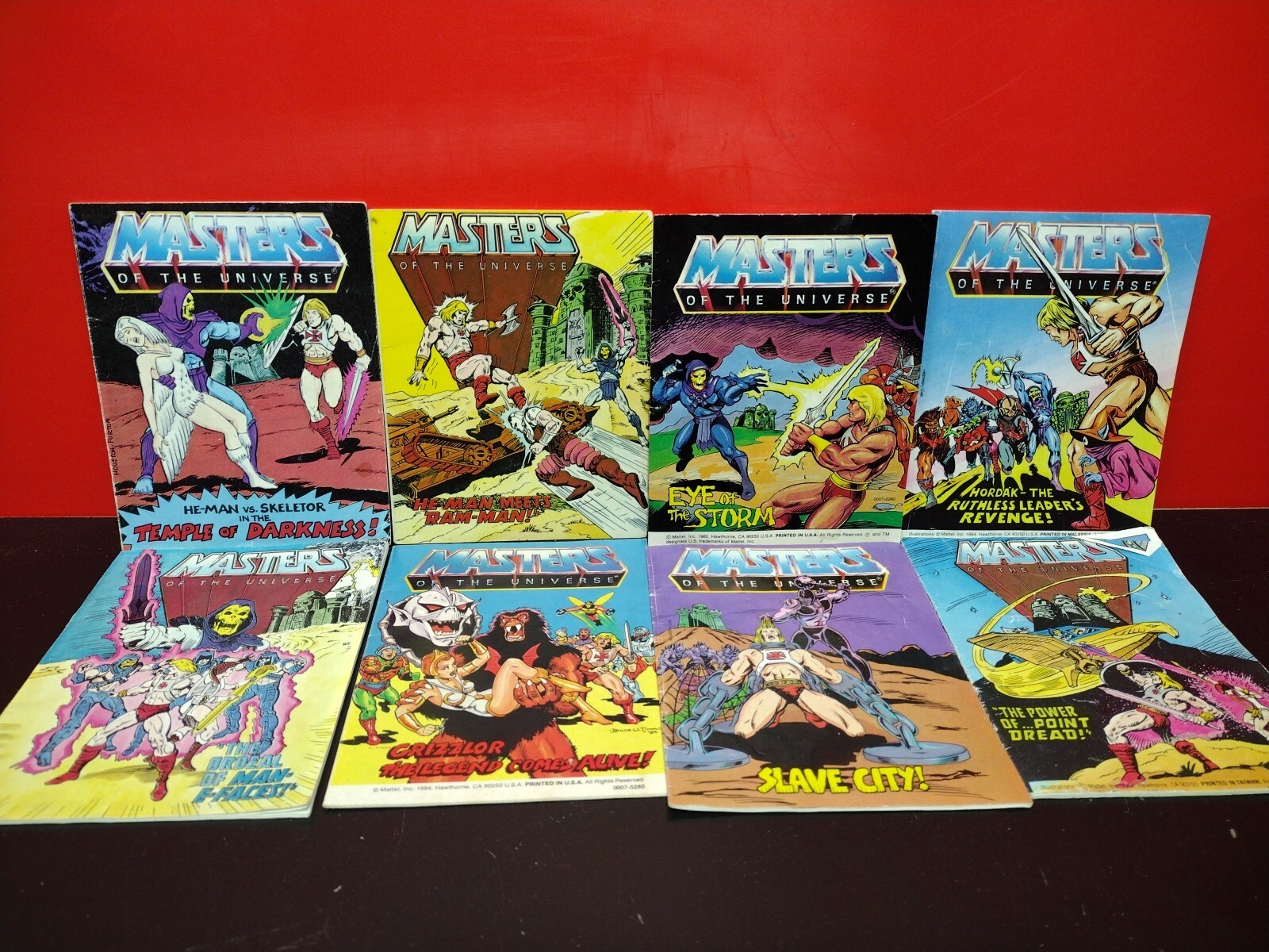 Vintage Mini Comic Book Lot Of 8 – MOTU – Masters Of The Universe 1980&rsquo;s – A4