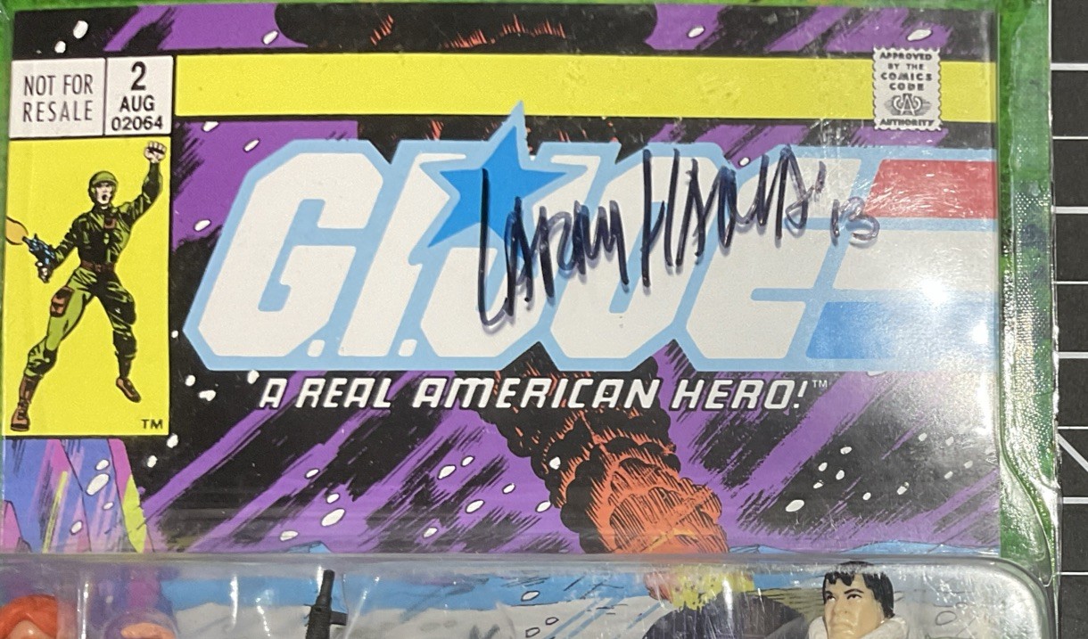 Signed Larry Hama 2004 GI Joe 3-pack Comic MOC Kwinn Snake Eyes Scarlett