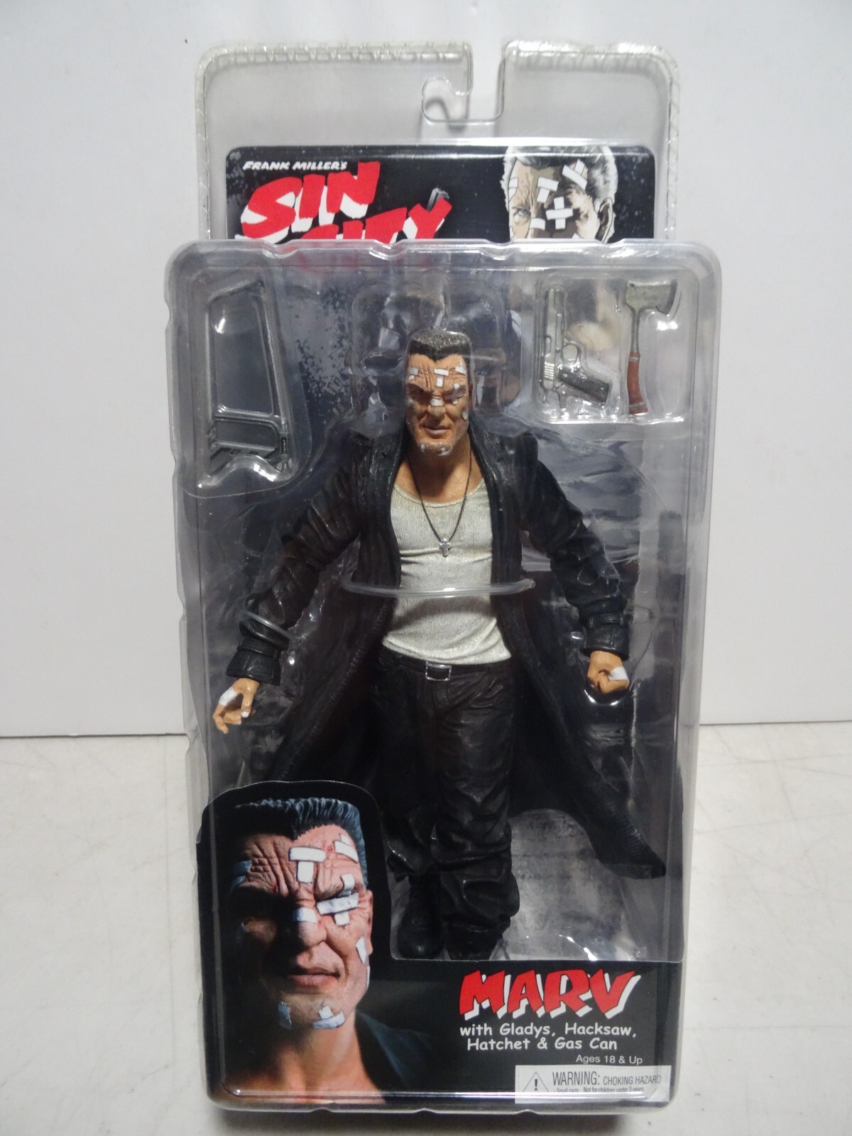 NEW – NECA – Sin City Series 1 – Marv (Toyfare Exclusive) Action Figure RARE