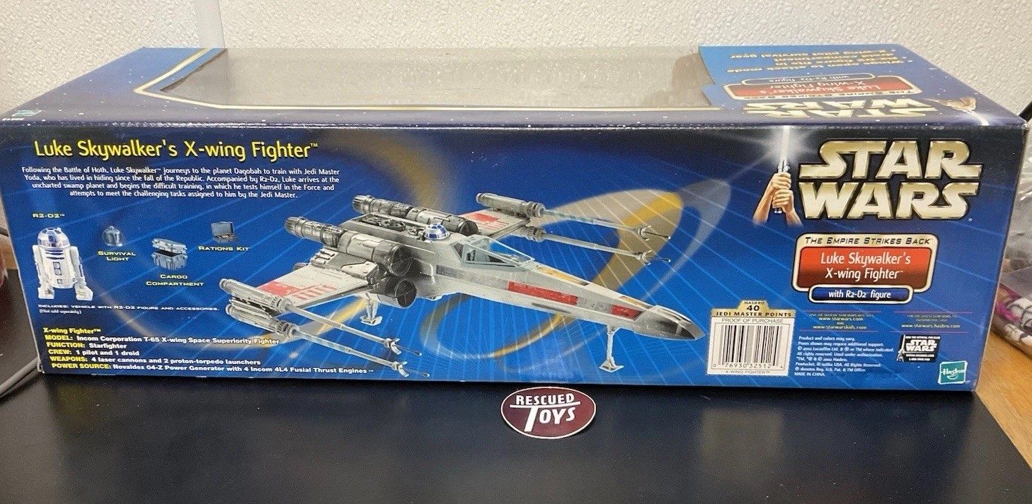 2002 Hasbro Star Wars Empire Strikes Back Luke Skywalker’s X-Wing wR2-D2 SEALED