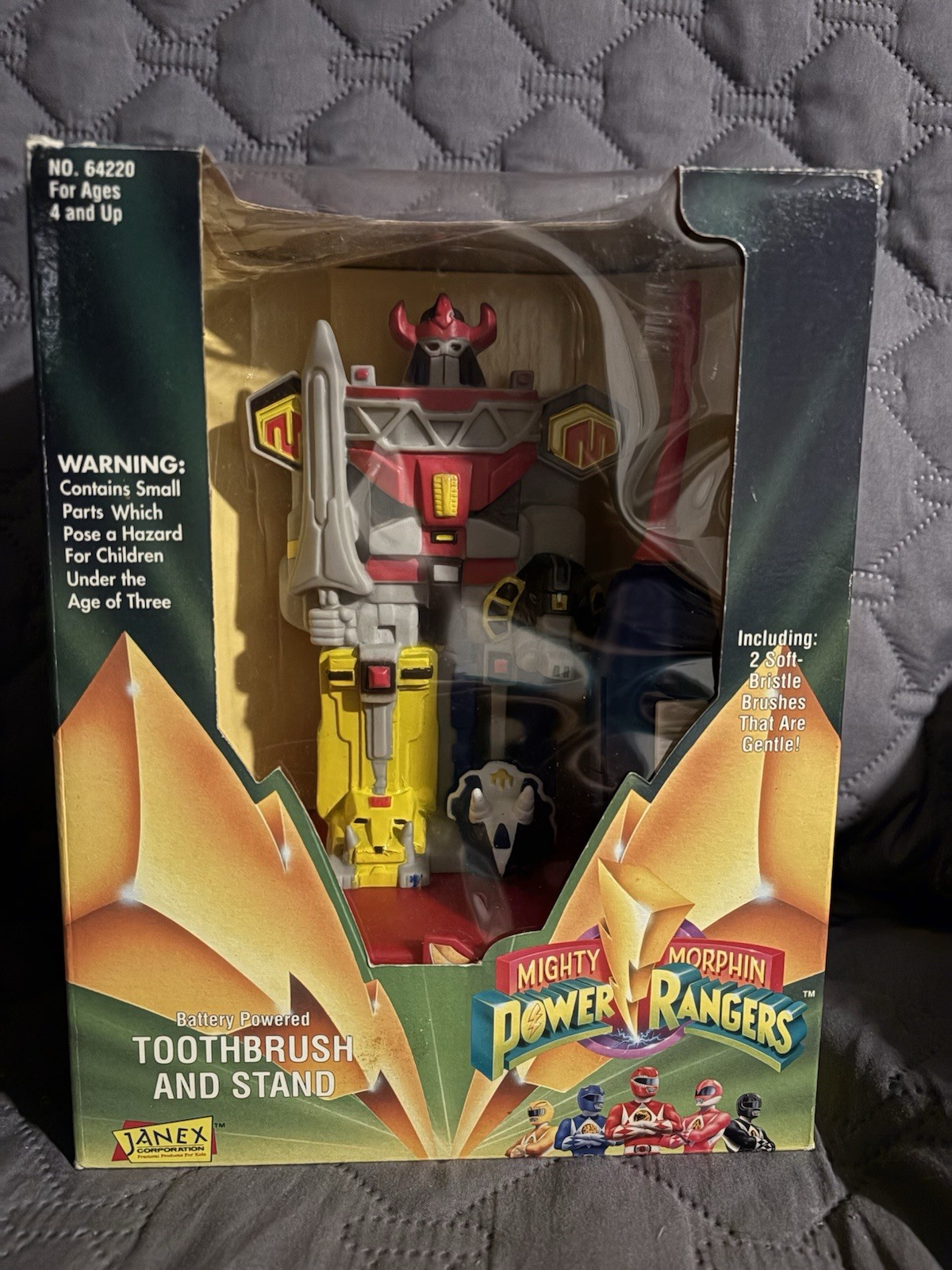 Mighty Morphin Battery Powered Toothbrush And Stand – 1995 By Janex