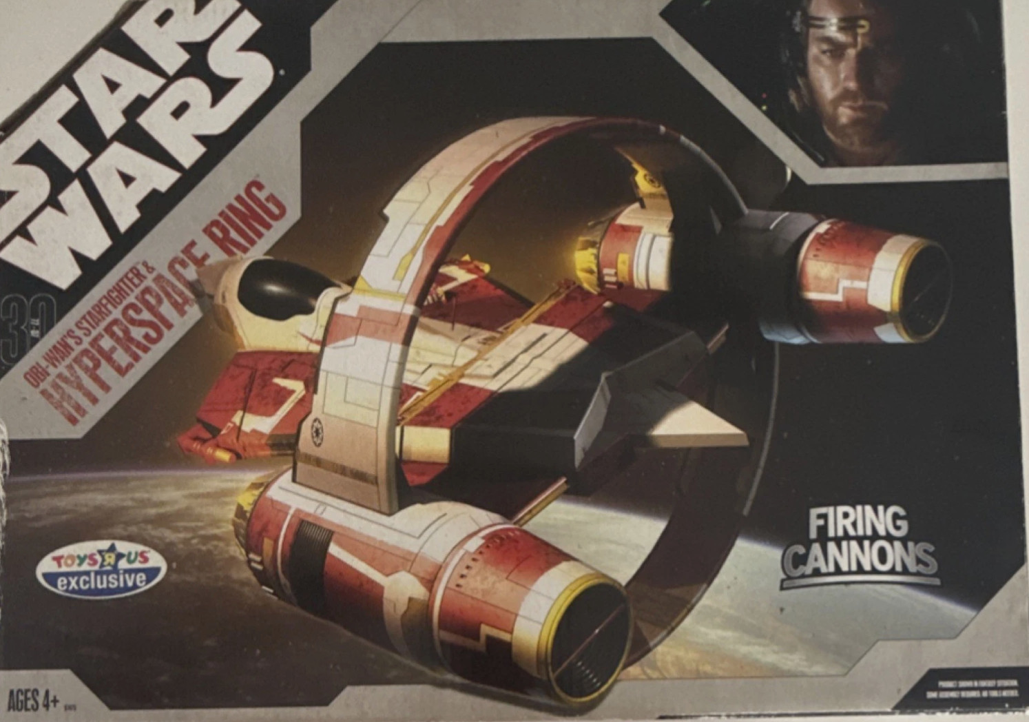 Hasbro Star Wars Obi-Wan Kenobi Jedi Starfighter with Hyperspace Ring.  30th An