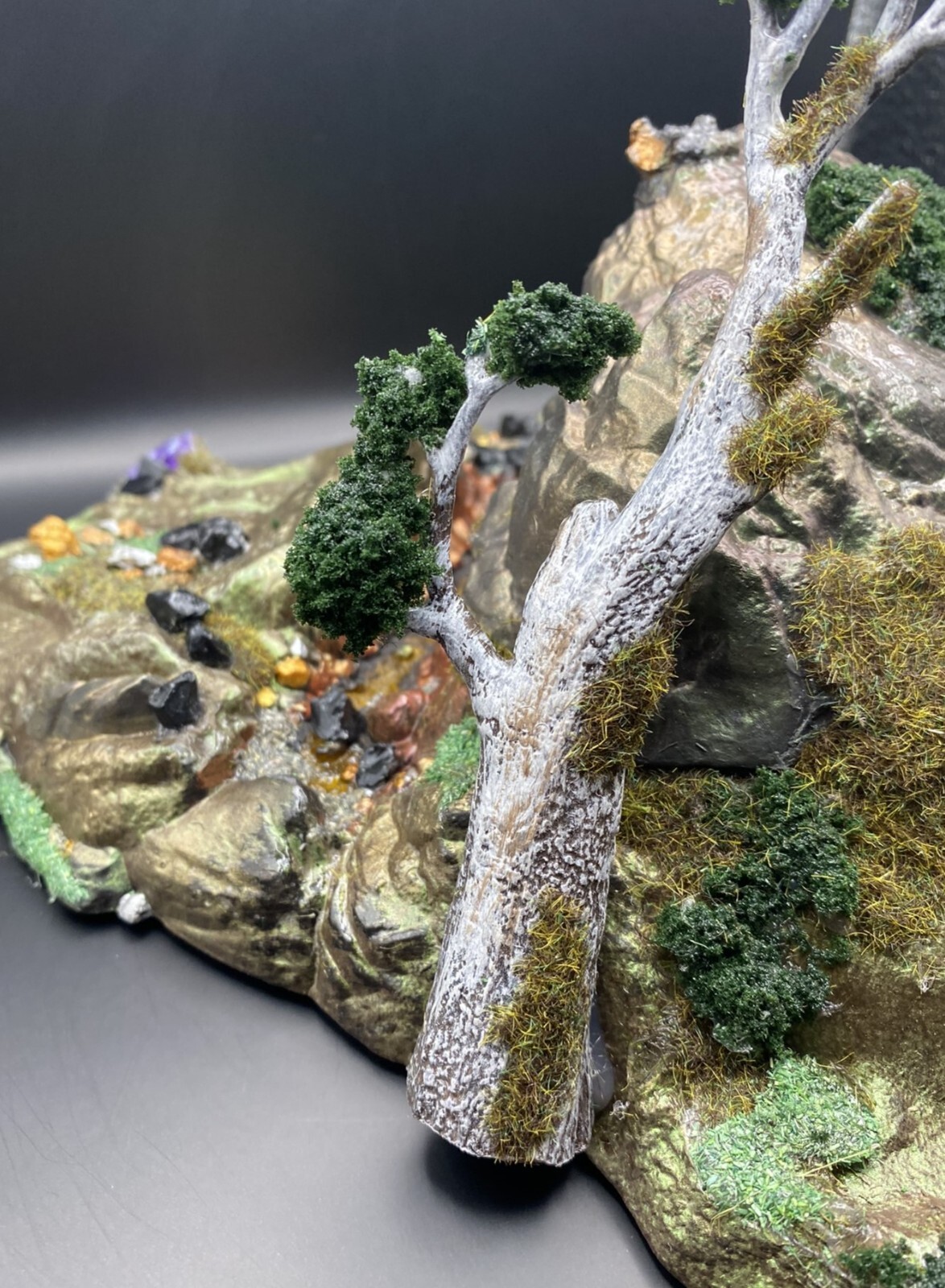 Lava Light Up Action Figure Base Custom Designed 7&Prime;x 10&Prime; Diorama Tabletop Gaming