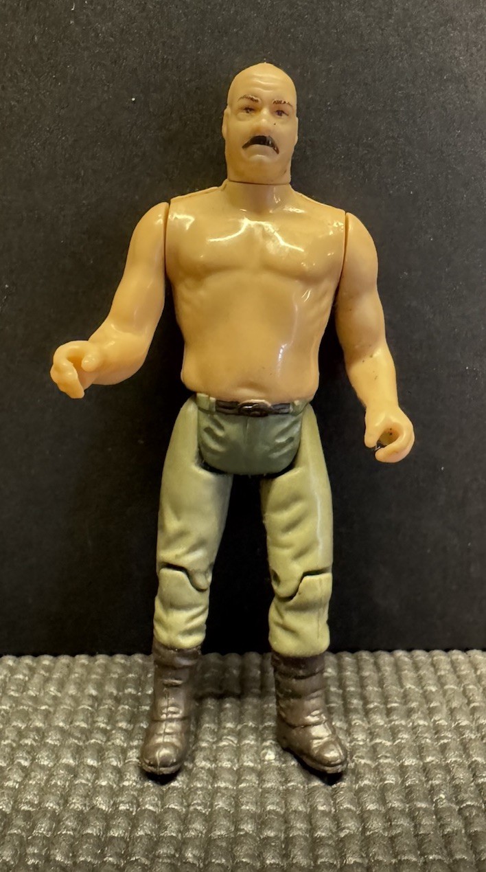 Indiana Jones German Mechanic Vintage 1982 Kenner Action Figure Draw Action Arm