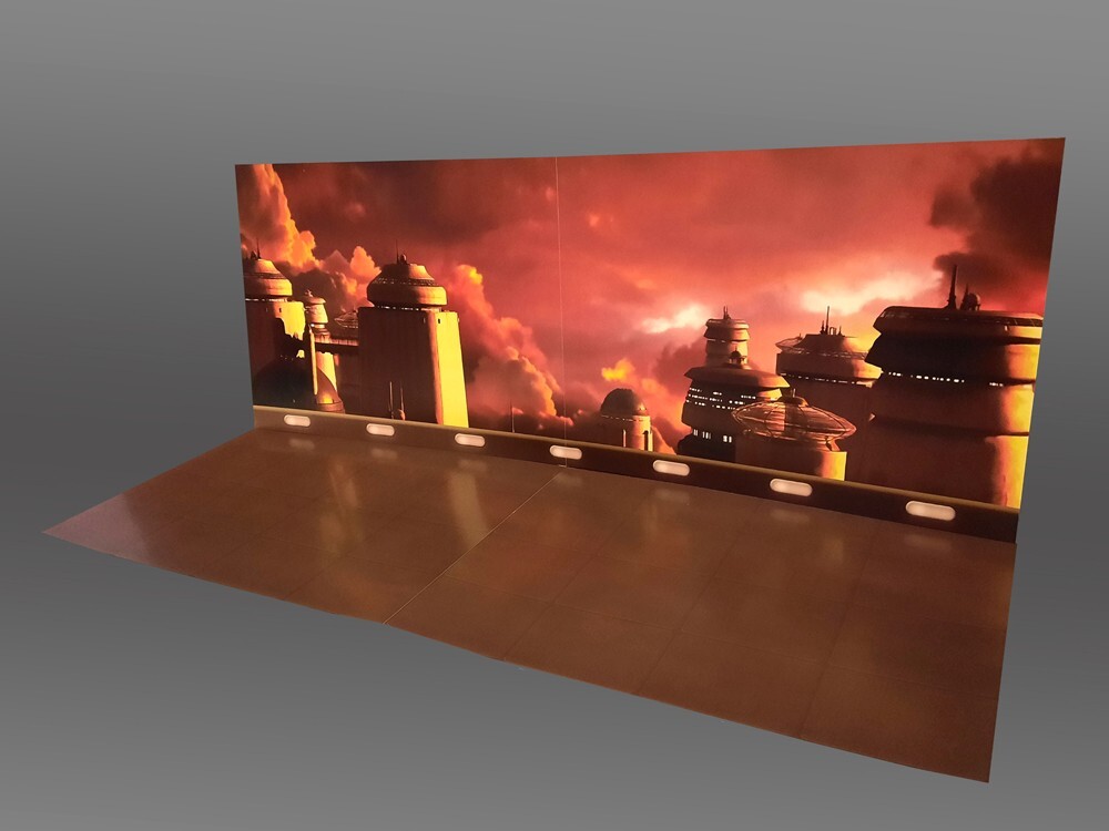 Oversize Bespin Skyline Backdrop Star Wars TVC Black Series Hasbro Kenner