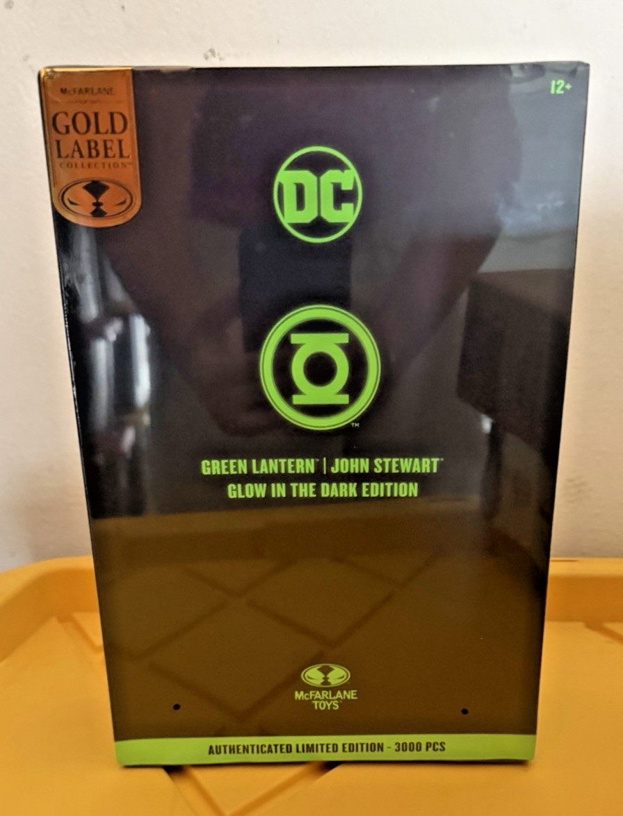 McFarlane Toys GOLD LABEL GREEN LANTERN JOHN STEWART FIGURE GLOW IN THE DARK