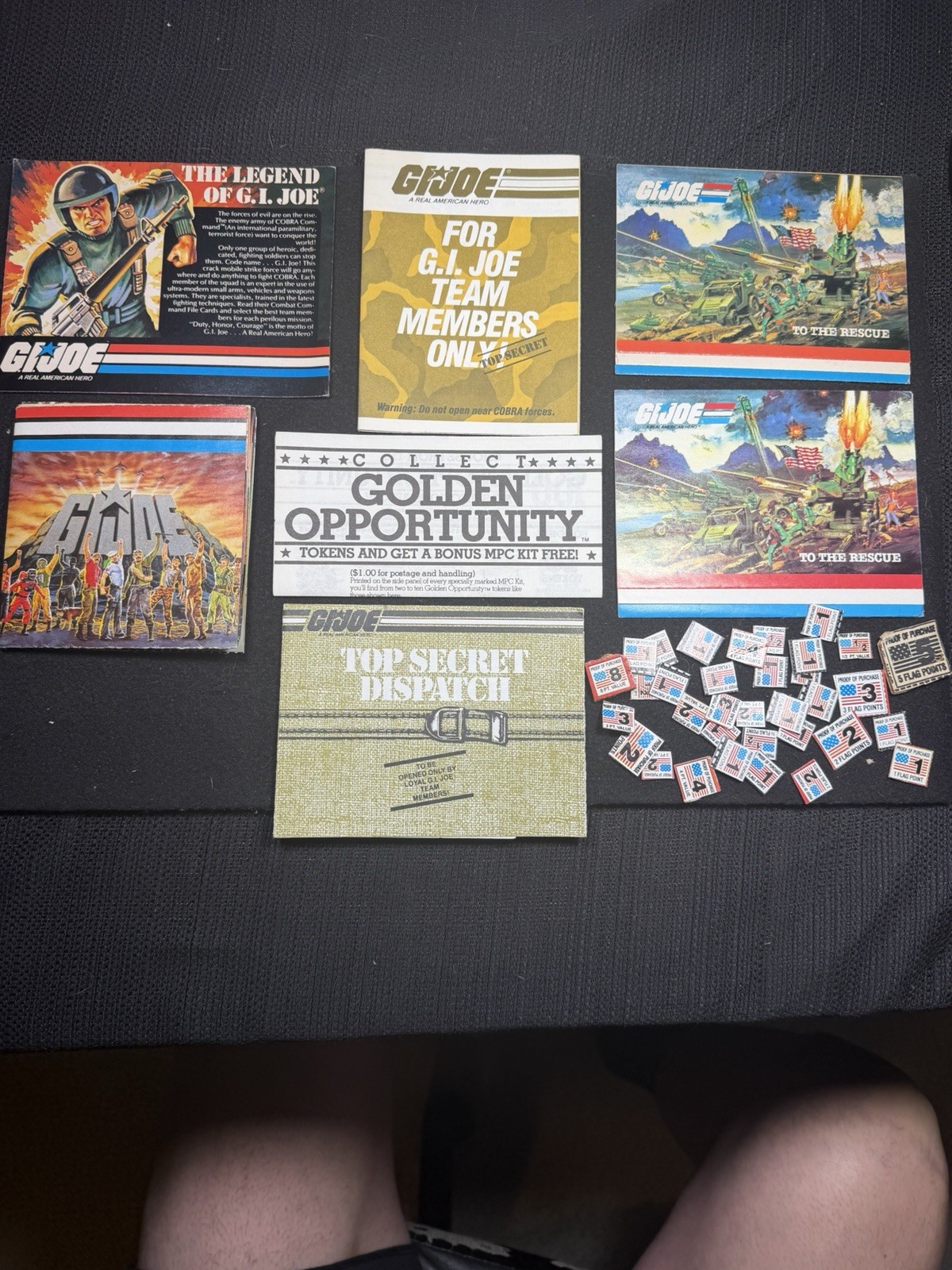 1982 The Legend of G.I. GI Joe Catalog v1 Straight Arm Figures Vintage ARAH Lot