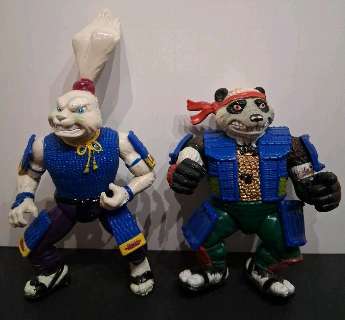 Vintage TMNT Mixed Lot of 11 Playmates 1990s Baxter Fugitoid Rat King & MORE! *G
