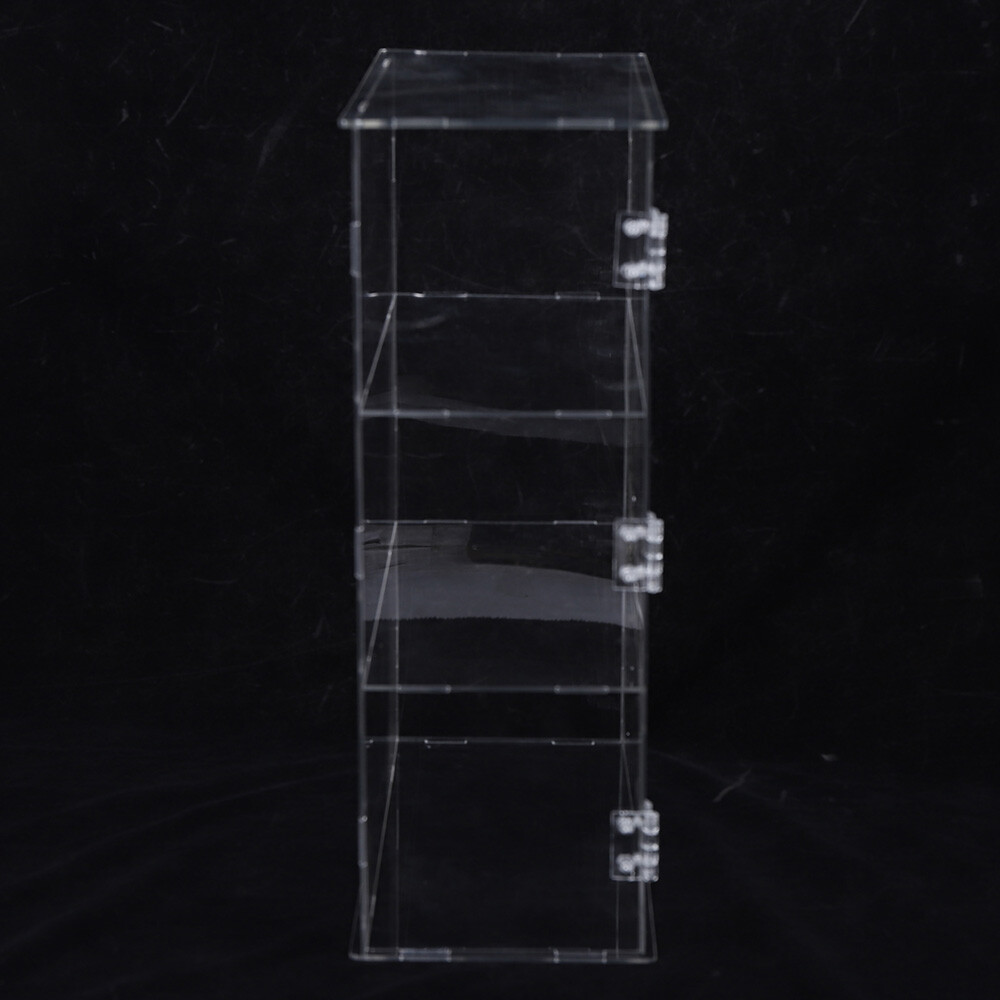 Acrylic Display Case Clear for 3Tier Dustproof Toy Showcase Holder Display Shelf