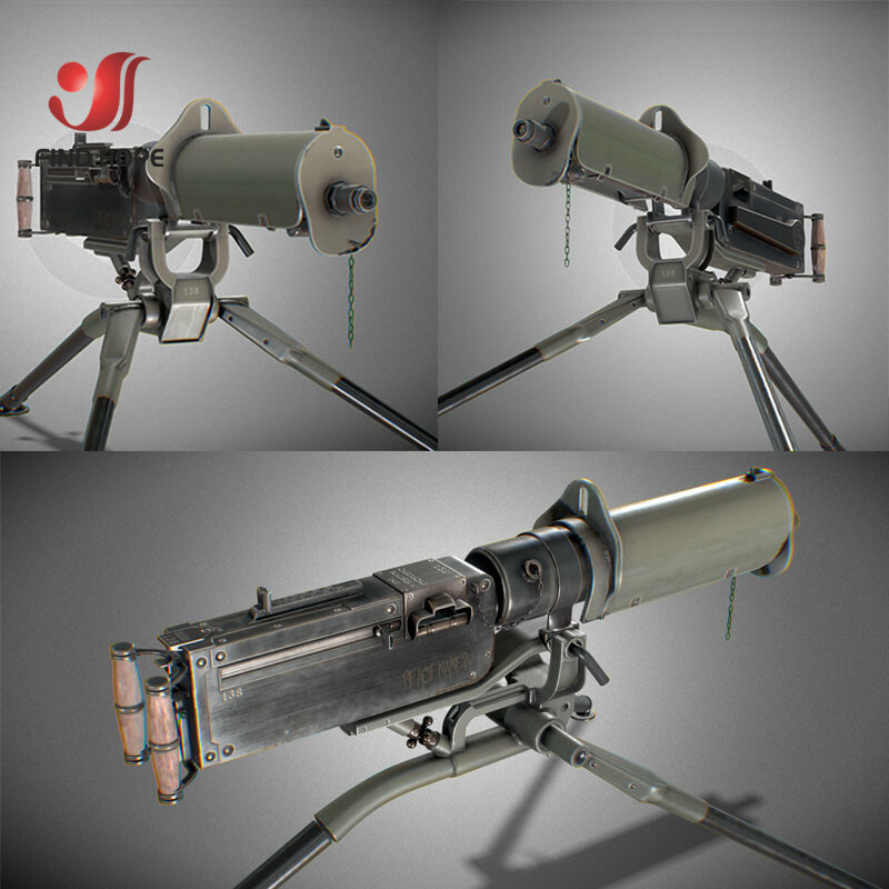 1/6 Scale Maxim MG08 Machine Gun Assemble Model Weapon Toy For 12&Prime;Action Figure