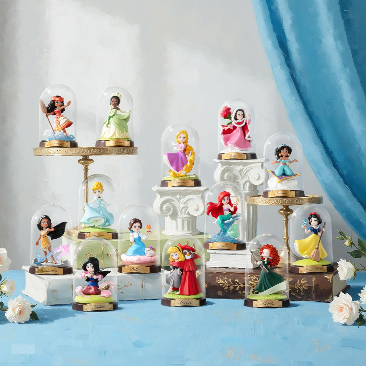Authentic Disney Princess Create Your World Series Blind Box Figures 4.33inches