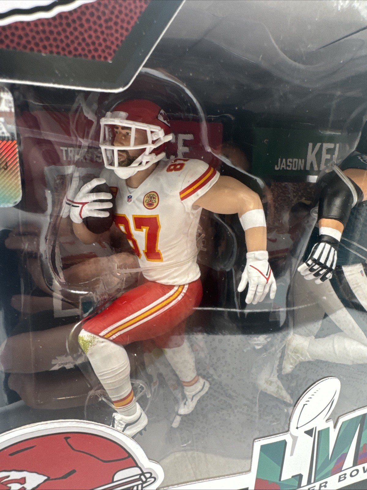 McFarlane SportsPicks TRAVIS KELCE & JASON KELCE 7&Prime; Figure 2-Pack Chiefs Eagles