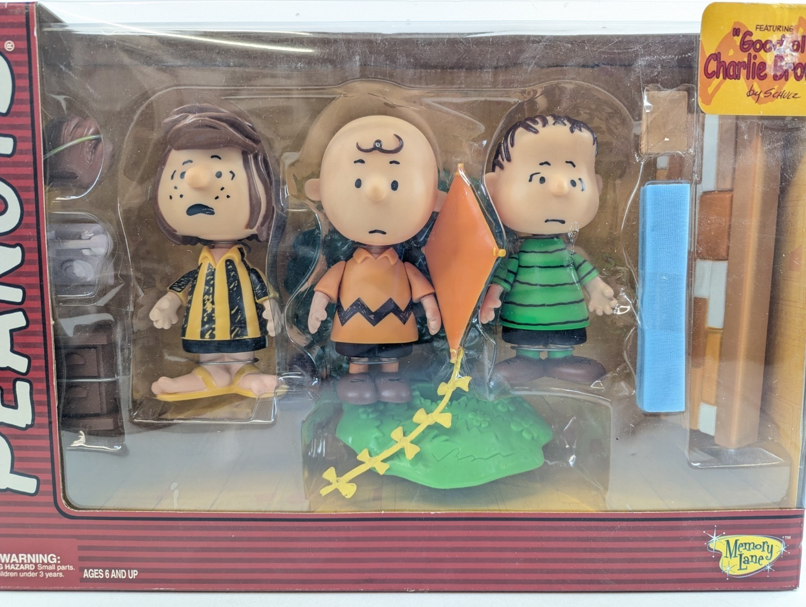 Vintage Peanuts Gang Figure Set Memory Lane 2002 Good ol’ Charlie Brown! NIB