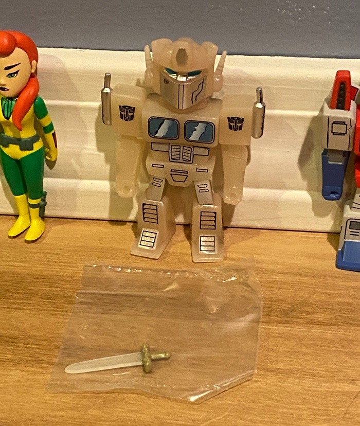 Kidrobot Transformers vs GI Joe Mini Series figures 5 PC lot Optimus, Megatron