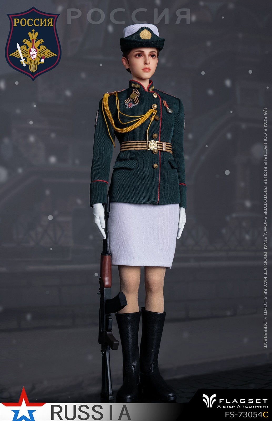 FLAGSET 1/6 FS73054C Russian Air and Space Defense Forces Female Figure Soldier