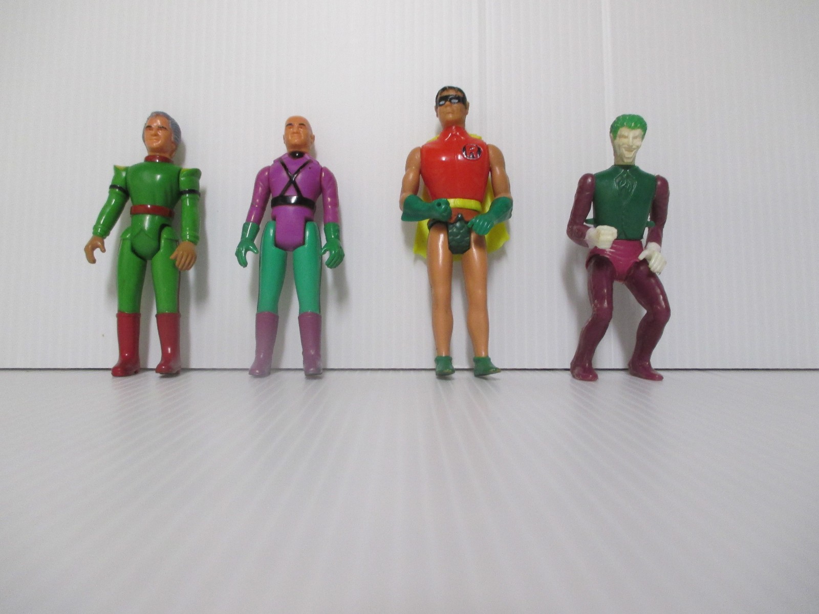 Vintage MEGO – Pocket Heroes Lot of 4 – Joker, Robin, Lex Luthor, Jor-El