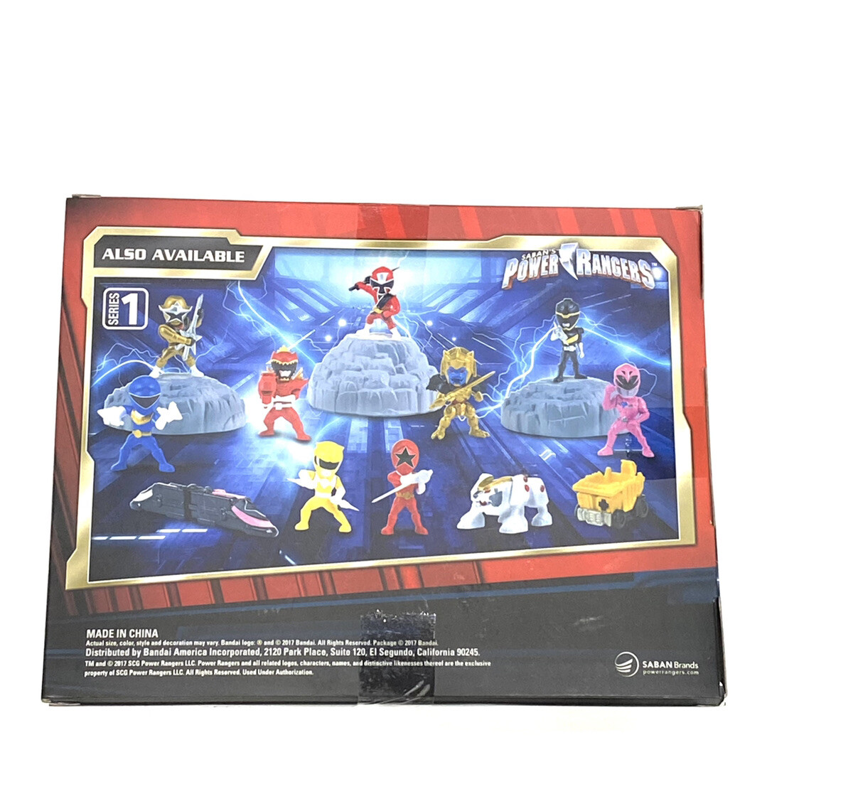 SDCC 2017 POWER RANGERS MICRO MORPHINS CAPSULE FIGURE 5 PACK TRANSLUCENT LE 2250