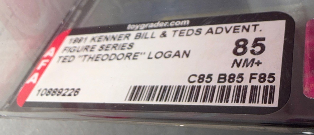 Ted “Theodore” Logan Bill & Ted’s Excellent Adventure Kenner 1991 AFA 85 Graded