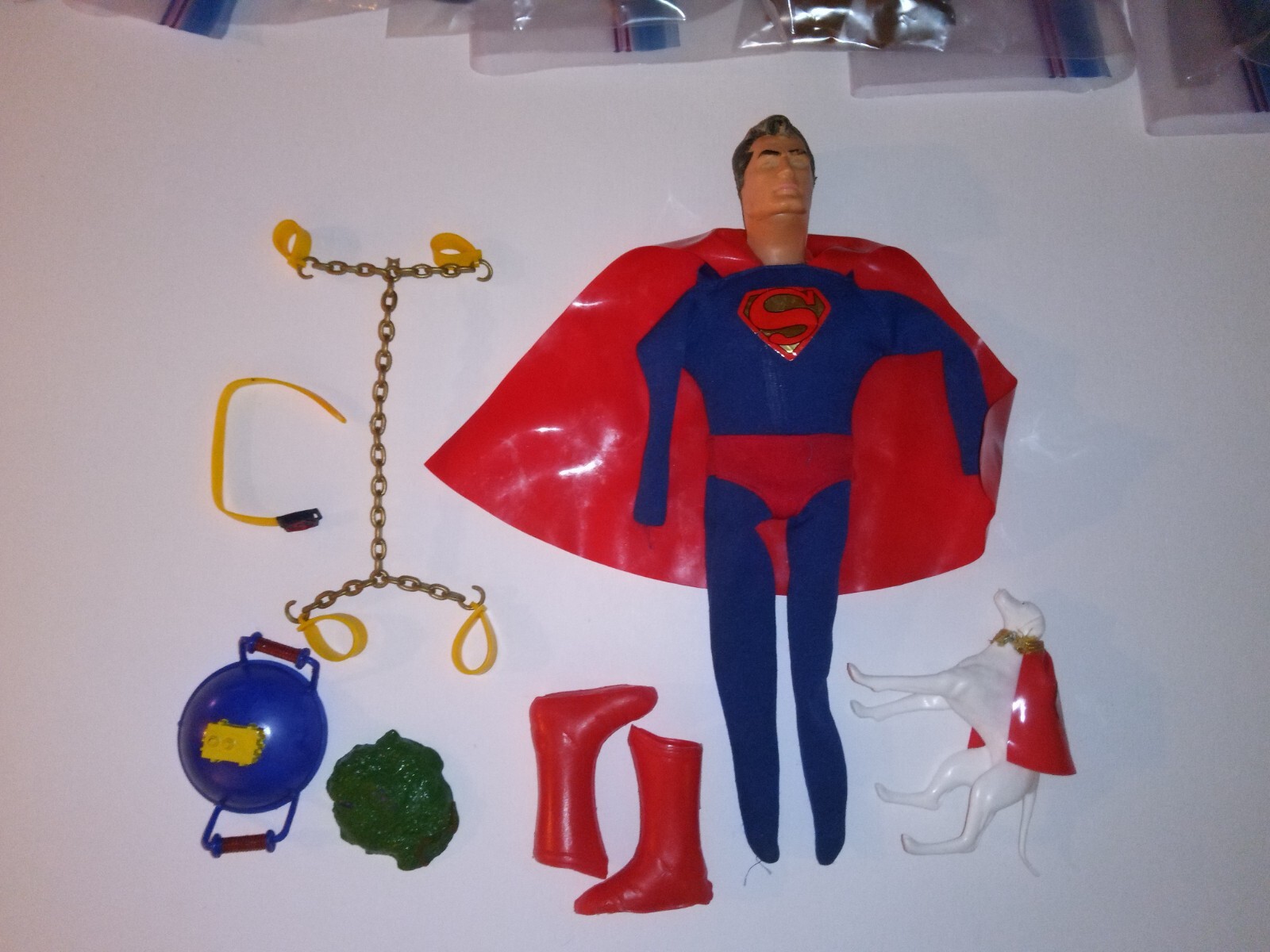 Captain Action Superman Costume Outfit Set 100% Complete 1966 Ideal Vintage