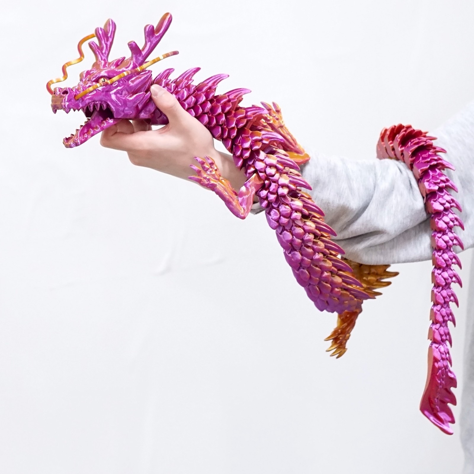 47.5inch 3D Printed dragon Model,Articulated Animals figure,Toys Home Decor