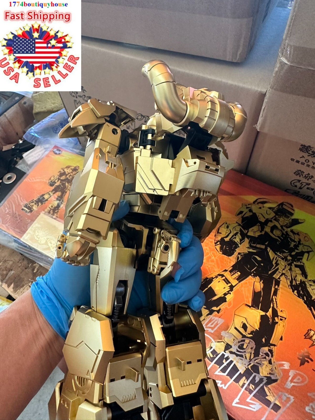 NEW COMPLETE GOLD Predaking Cang-Toys CT-Chiyou COMBINATION TRANSFORMER 01-08
