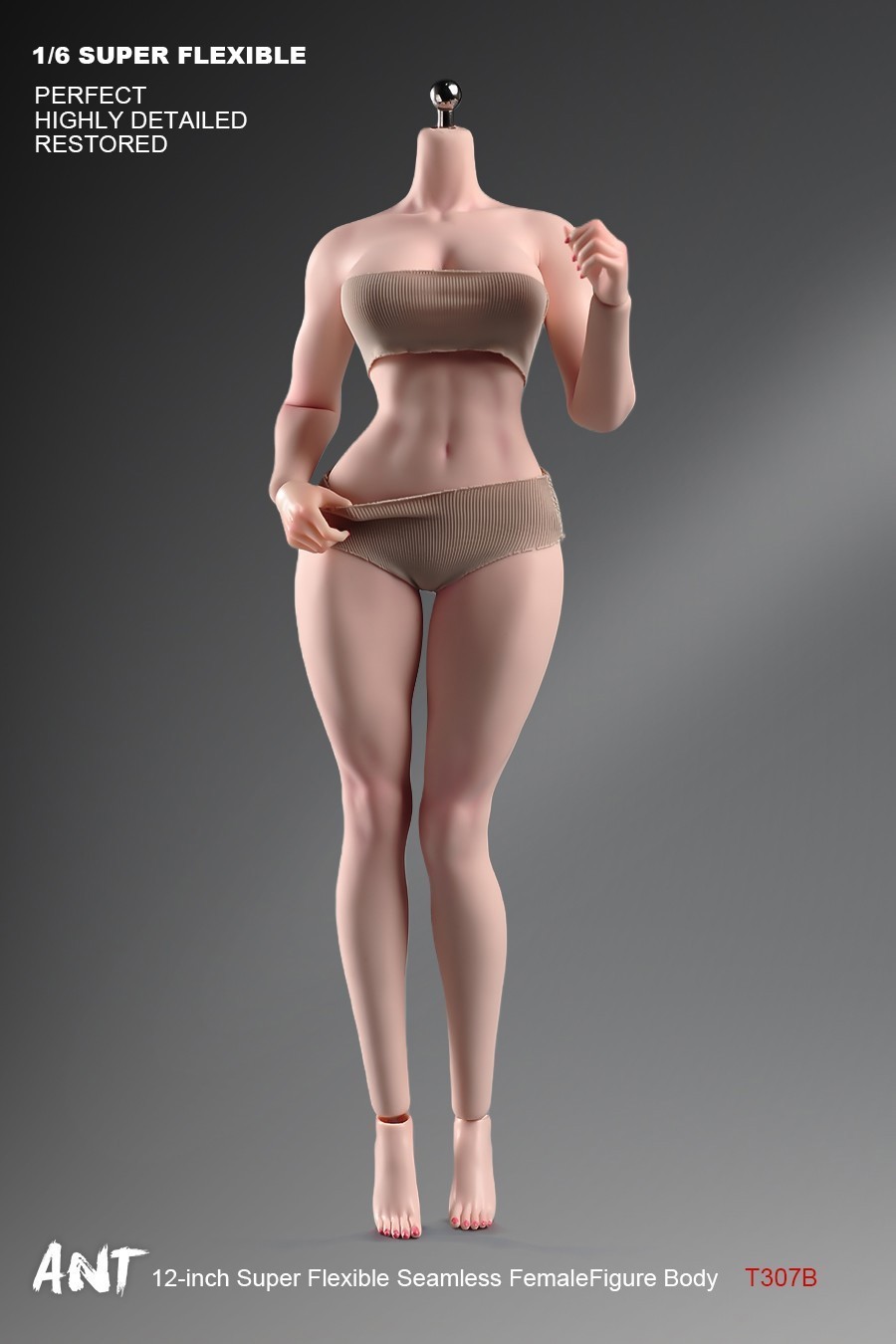 New ANT T307 1/6 Female Normal Sexy Large Bust Muscle Plump Body For 12 »Figure