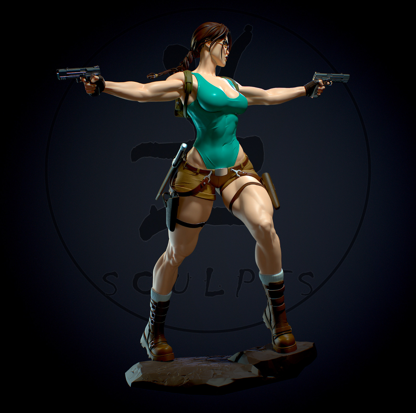 Tomb Raider – Lara Croft 30 Cm Resin Figure -12k – Painted