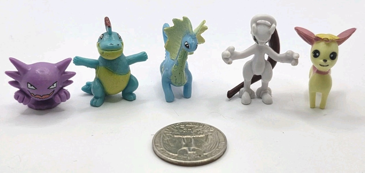 Pokemon Mini Figures 22 Piece Collection Approx 1 Inch Tall Mini Figure
