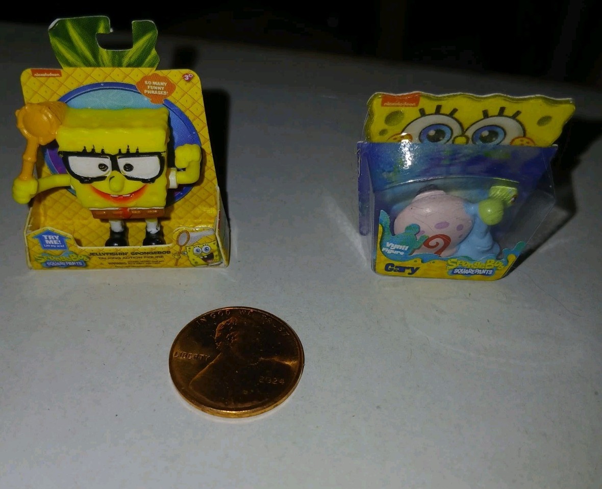 Zuru 5 Surprise Toy Mini Brands Nickelodeon SpongeBob & Gary Set Lot Of 2