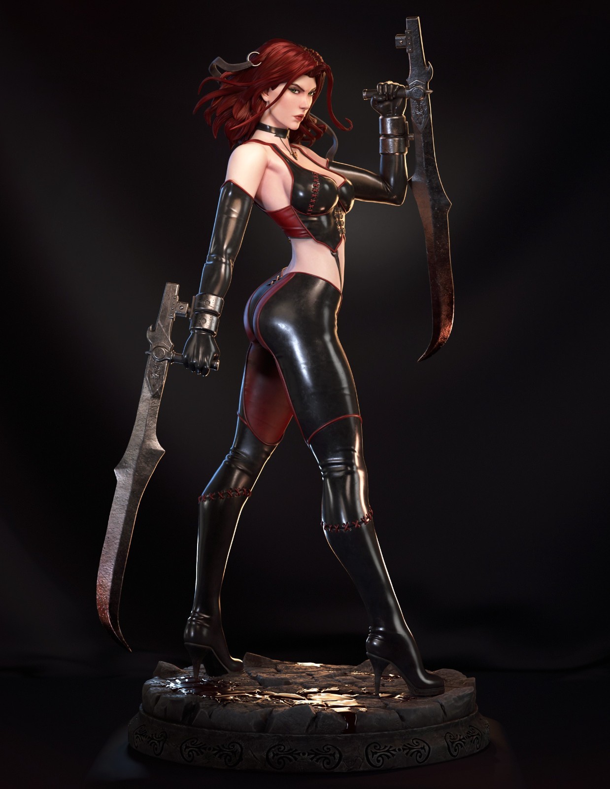 Blood Rayne/3d Figure 25cm Professional Hand Painted