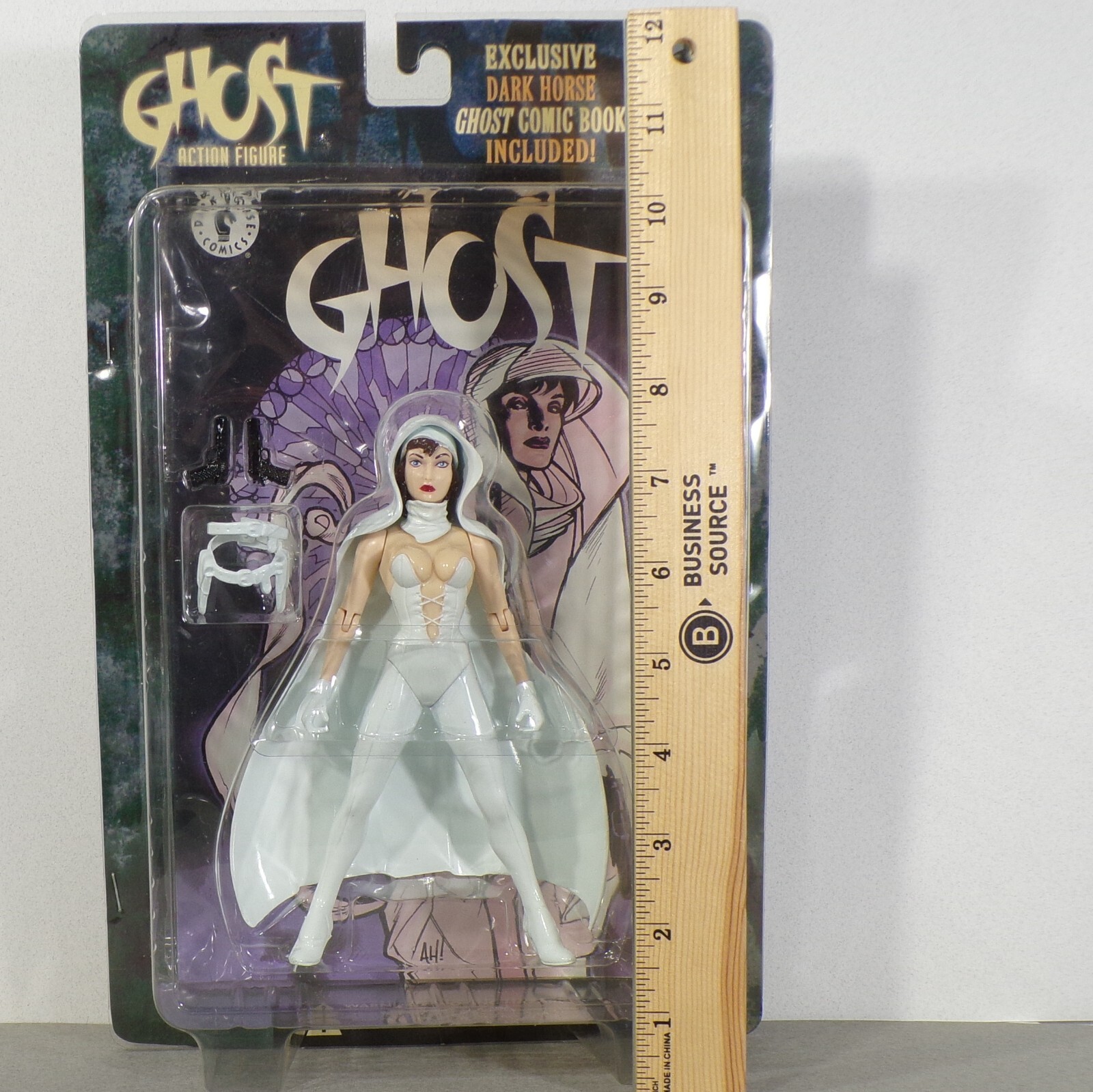 Dark Horse Comics GHOST Action Figure 1998 with Exclusive Ghost Comic Book