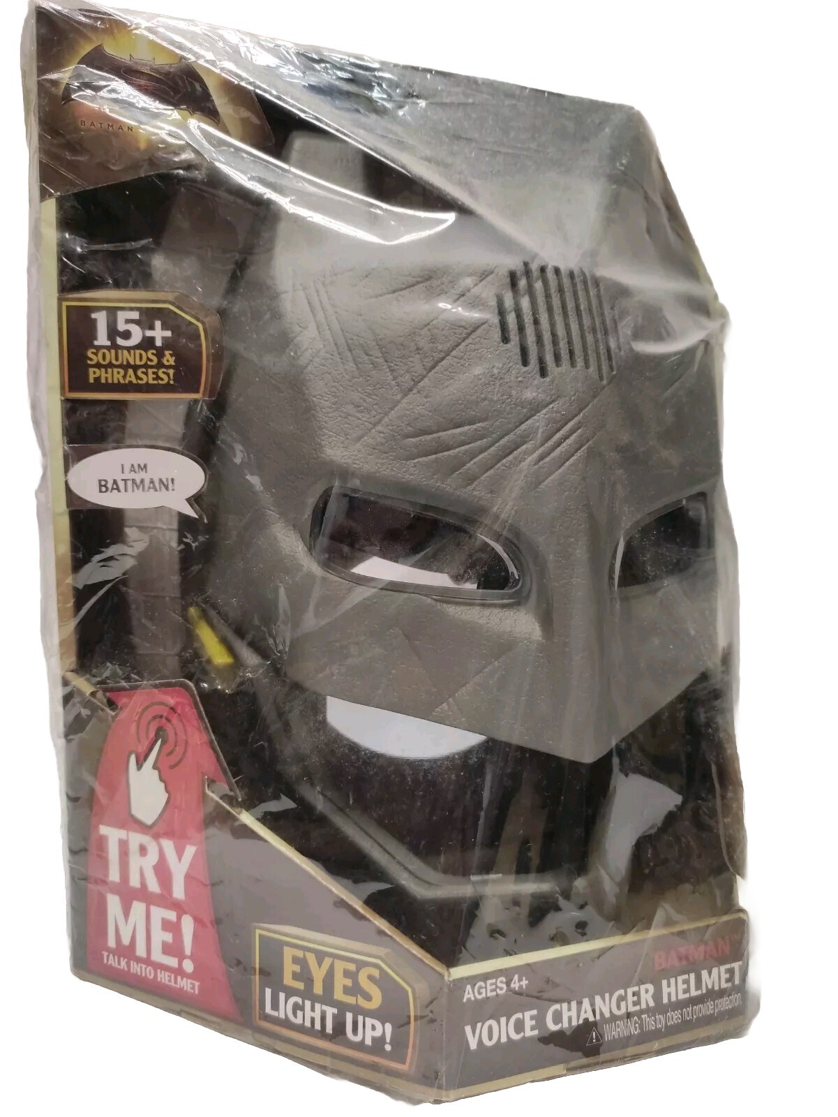 Batman v Superman Eyes Light Up Voice Changer Mask Helmet 15 Sounds and Phrases