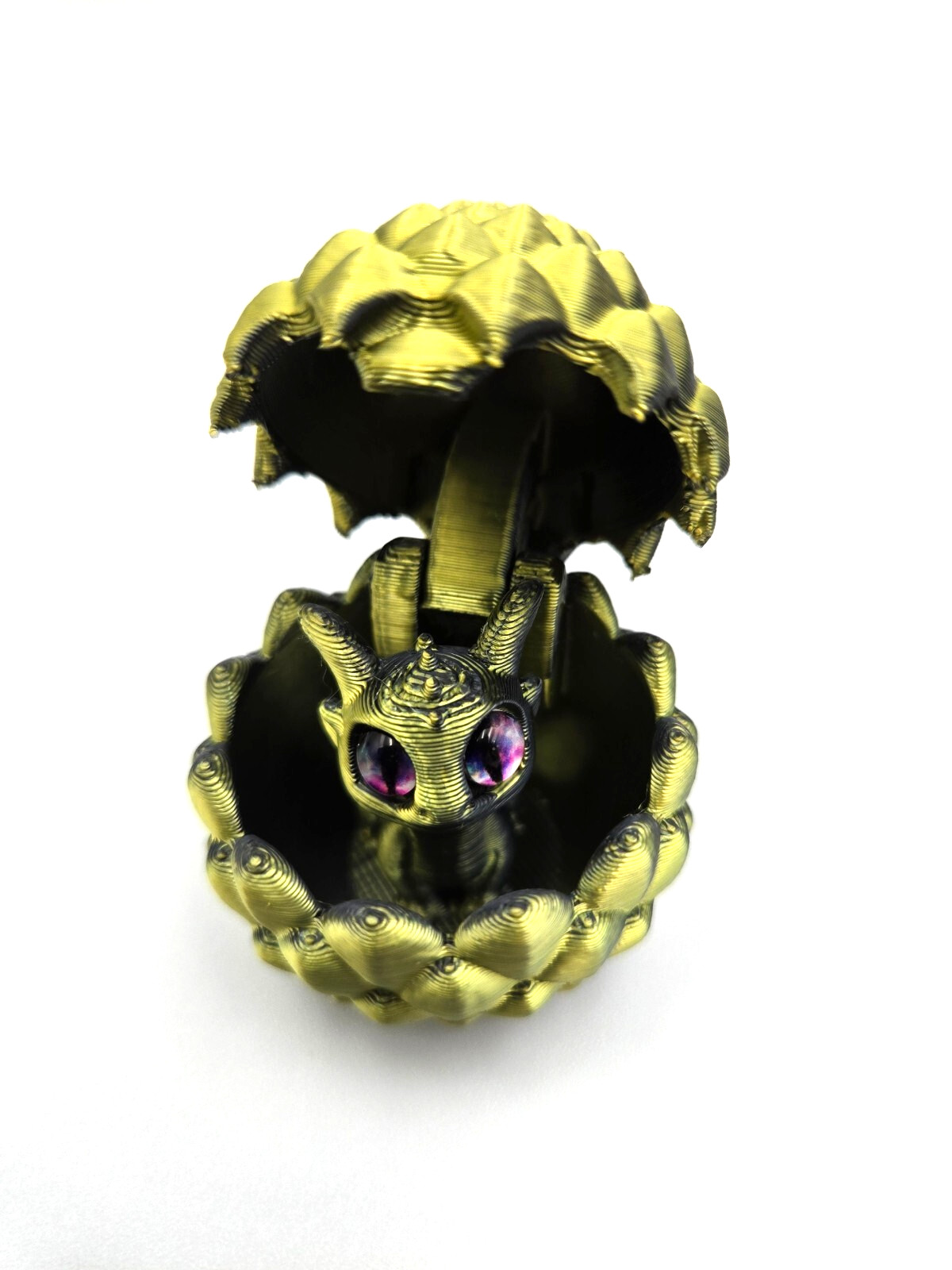 6 Pcs – 3D Printed Dragon Eggs with MINI Dragon Inside, Dragon 1.22&Prime;, Egg 1.96&Prime;