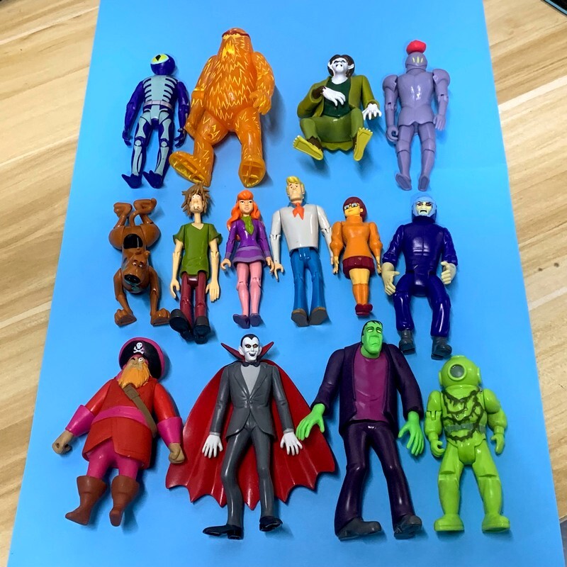 5 » Scooby Doo Crew Mates Fred Shaggy Wolfman Dracula Knight Villains Figures