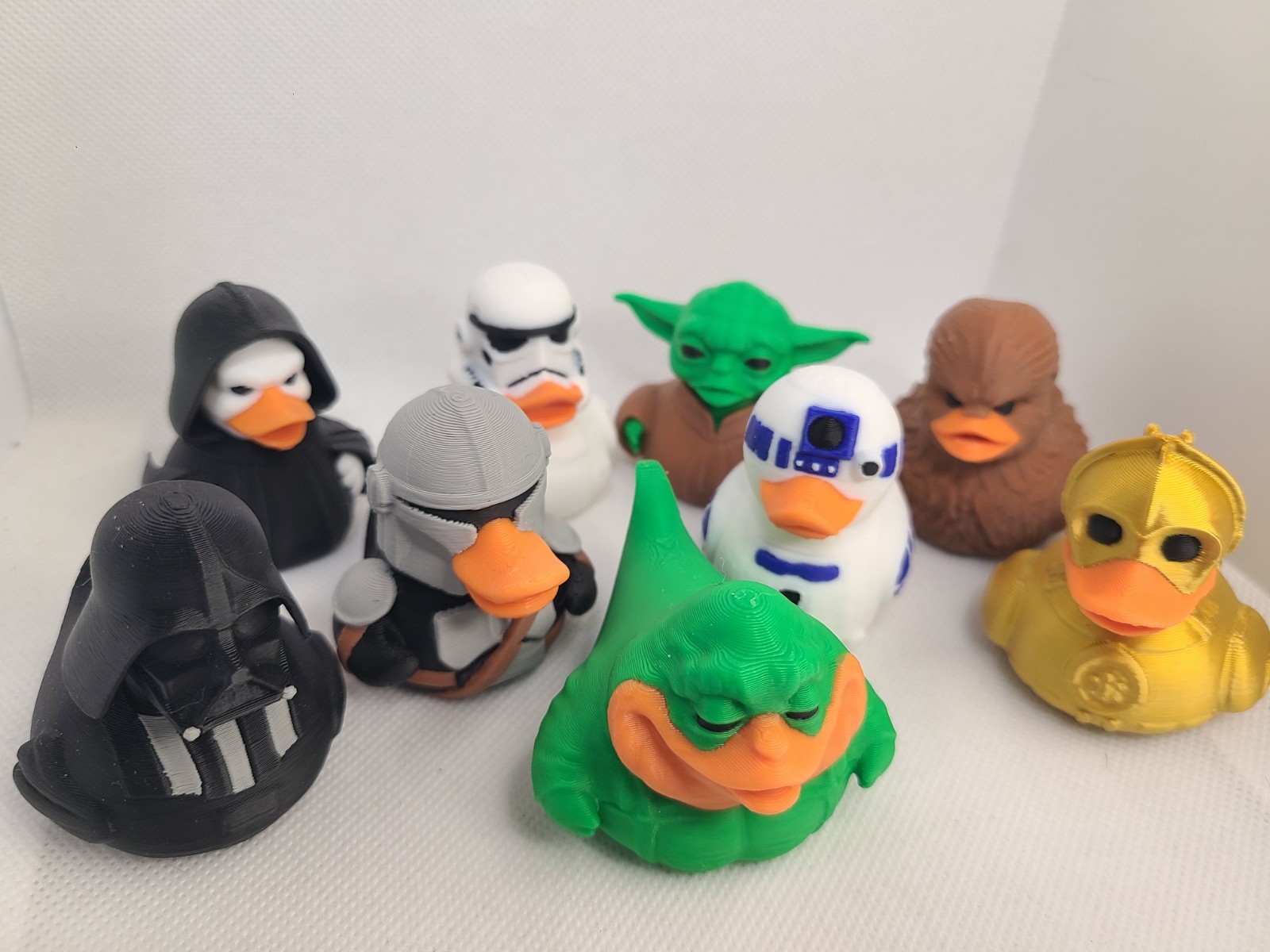 Darth Vader Duck Mini Size Star Wars Mando Gift Birthday Nerd Geek Yoda Lot Of 9