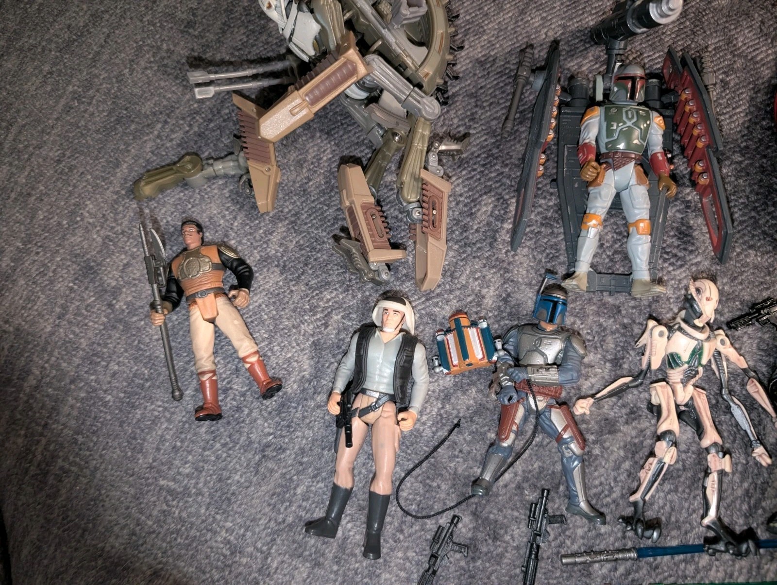 2000s-2010s – Star Wars Clone Wars Lot 10 Figures Loose w/some Accessories