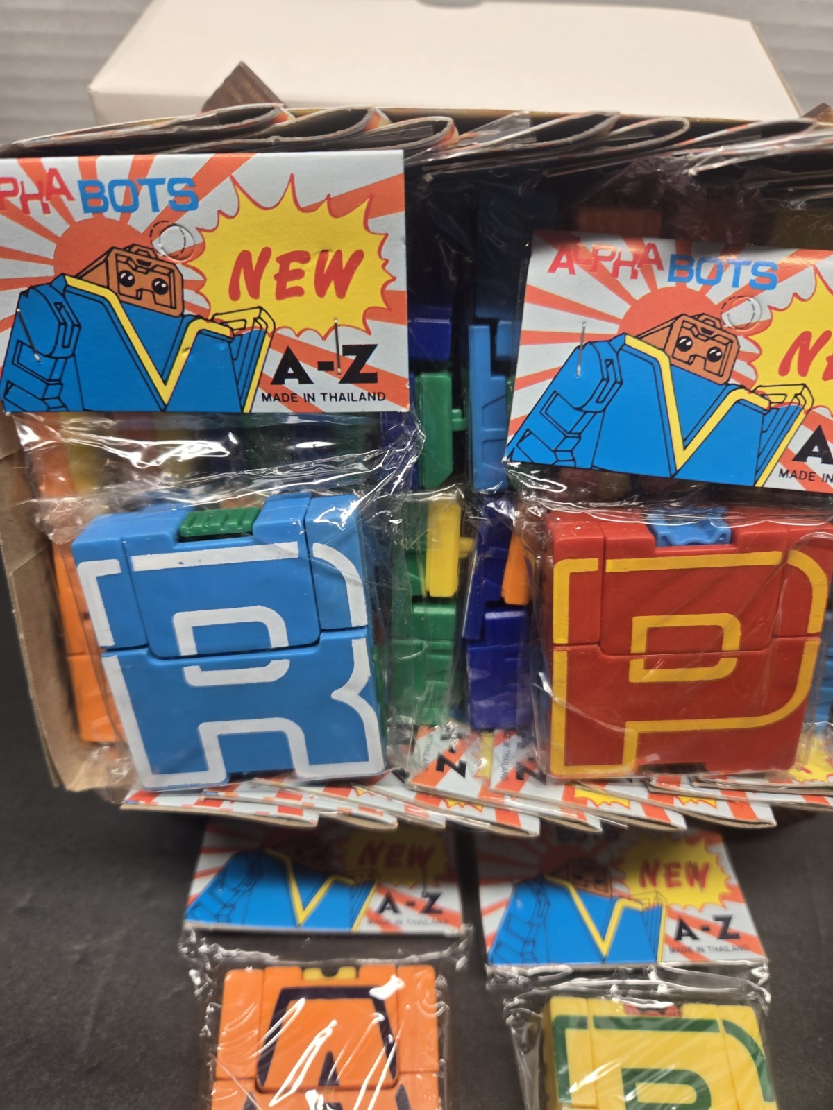 Vintage 1985 Alpha-Bots Complete A-Z Set – Sealed, NIB, Made in Thailand, NOS