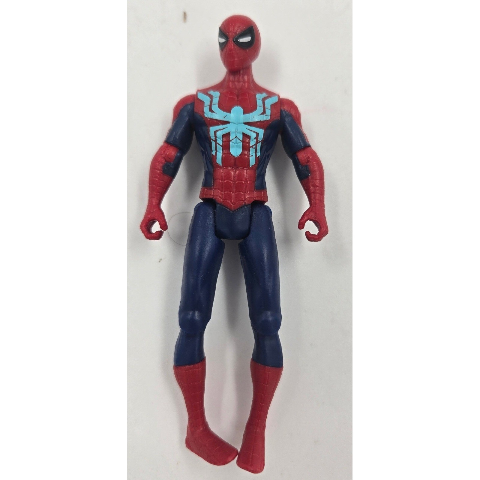 Hasbro Marvel Spider-Man Action Figure Red Blue Light Blue Spider Logo F8967 4&Prime;