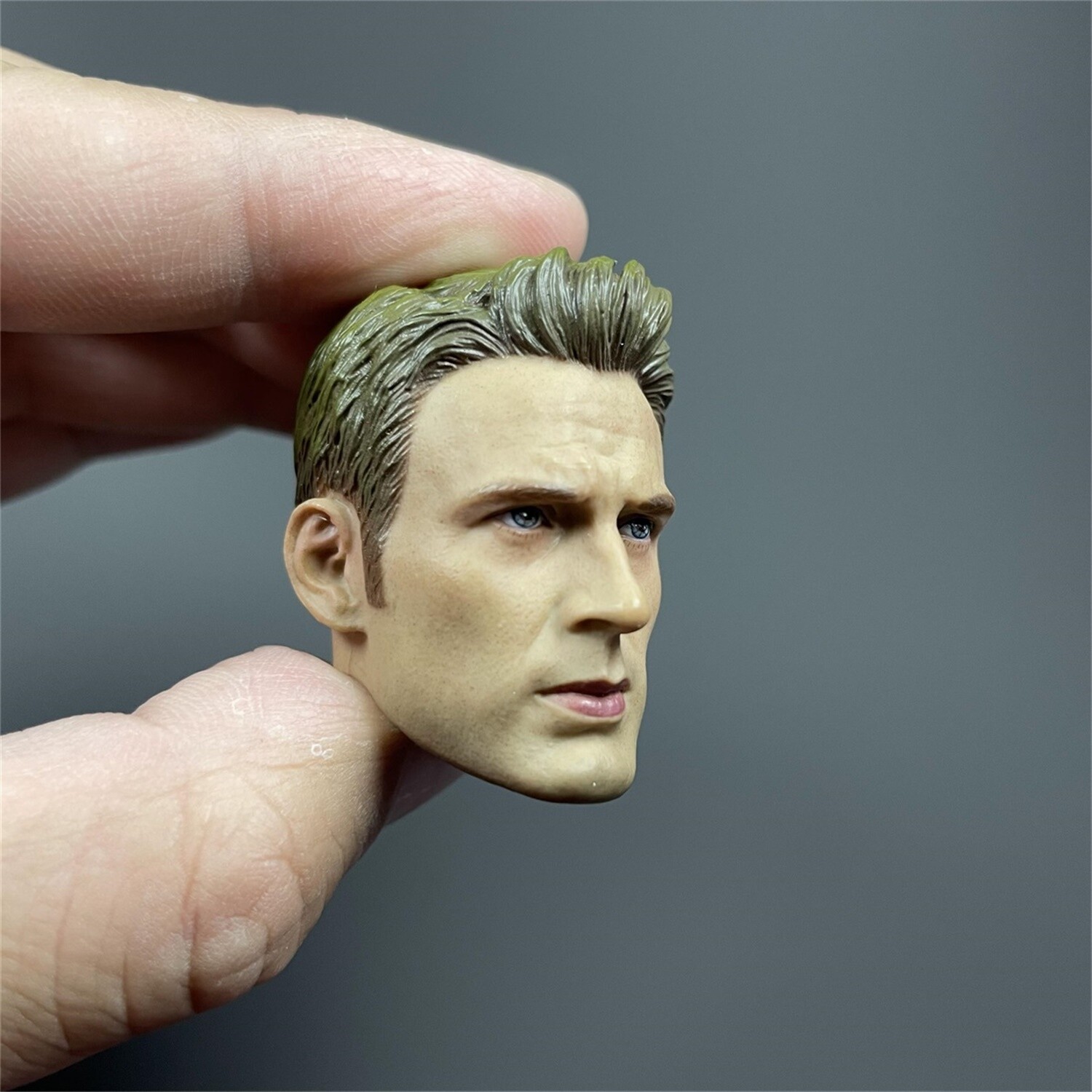 1/6 Scale Chris Evans Steve Captain Head Carving Sculpt Model Toys